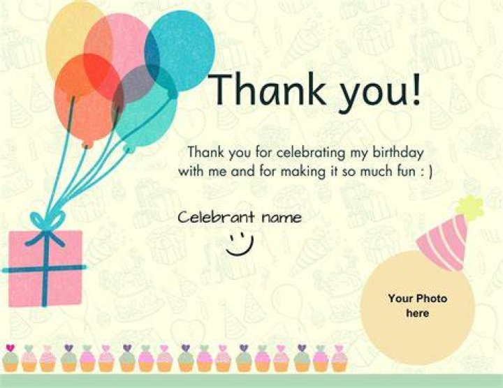 Birthday Thank You Cards & Notes