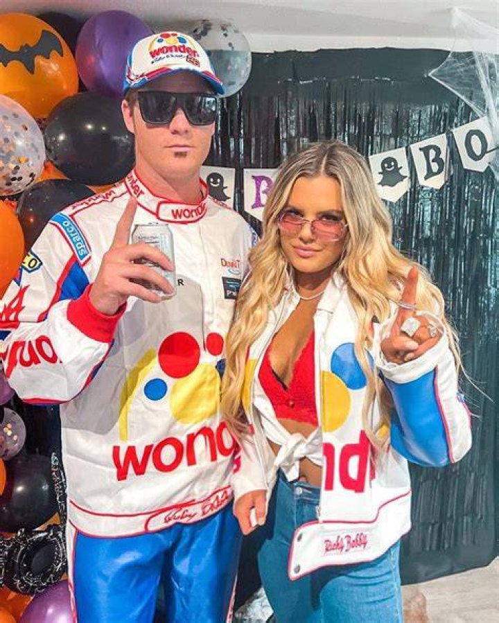 Niche Halloween costume. Ricky Bobby and Carley Bobby halloweencostume