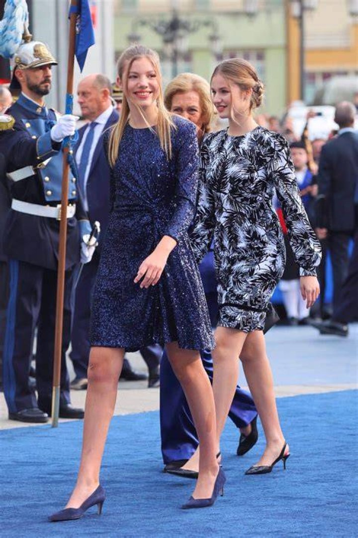 Princess Leonor and Infanta Sofia attend Women's EURO Football game